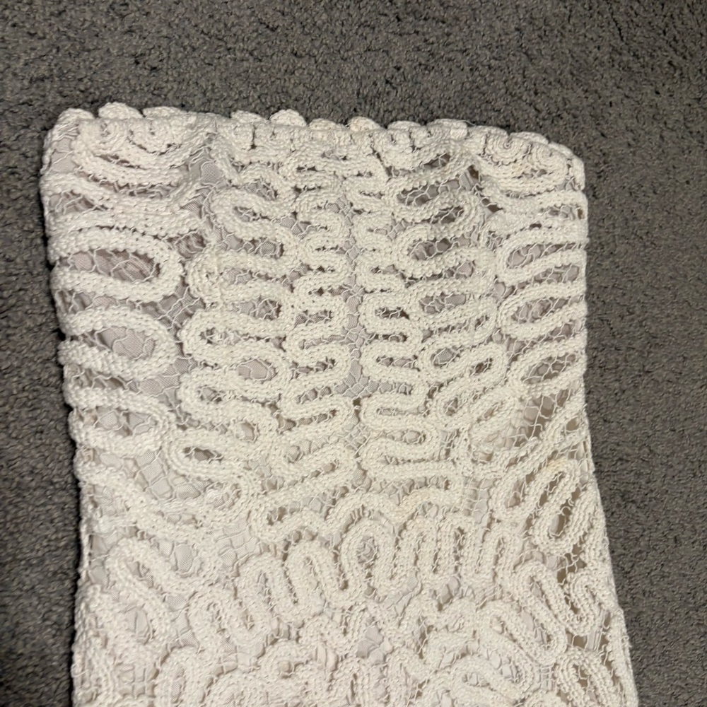 Simkhai New Elise Crochet Long Dress In White Size 12 $1,295.00 - Picture 10 of 16